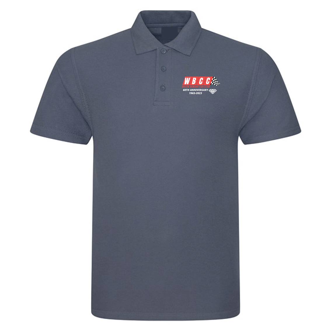 Solid Grey Polo Shirt | Mid Wales Sign and Print Shop