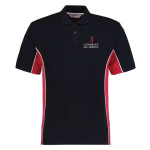 Cambrian Cars & Commercials Navy / Red Polo Shirt