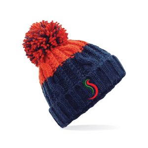 Cambrian Cars & Commercials Navy / Red Bobble Hat