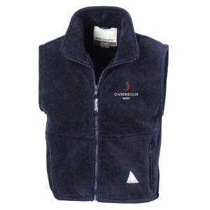 Cambrian Group (Children's) Navy Fleece Gilet