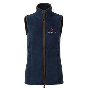 Cambrian Sporting Ladies Navy / Brown Fleece Gilet